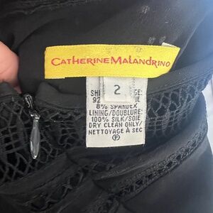 Catherine Malandrino Black mini halter dress